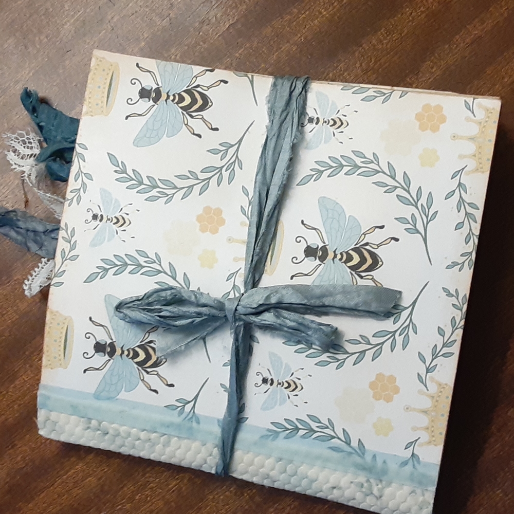 SOLD!!! Bee Paper Bag Junk Journal Tag Pocket Keepsake